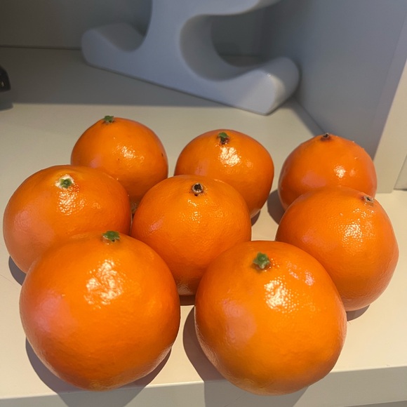 Fake Orange Artificial Fruits Model Lifelike Tangerine Home House Decor 8 Total - Picture 13 of 13